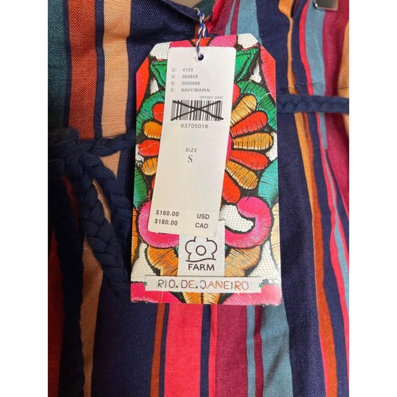 Anthropologie Farm Rio Striped Wide-Leg Pants - Picture 7 of 7